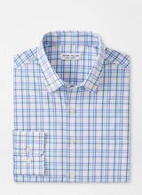 Peter Millar Roxbury Performance Poplin Sport Shirt MARITIME