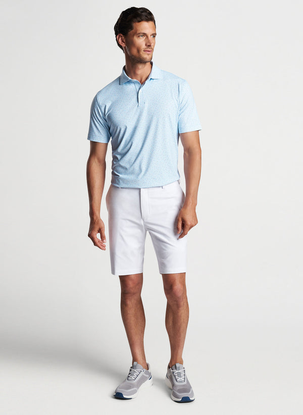 Peter Millar Diamond In The Rough Performance Jersey Polo in Blue Frost