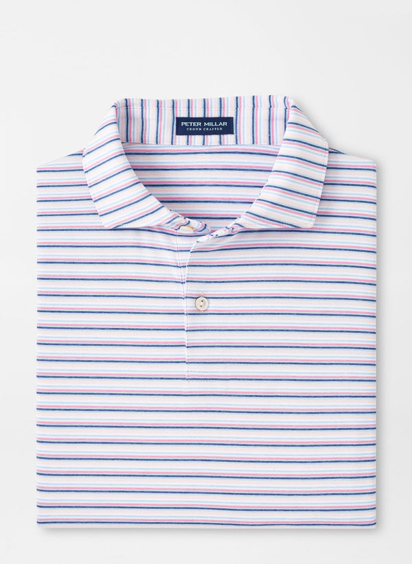 Peter Millar Octave Performance Jersey Polo in Misty Rose