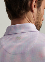 Peter Millar Orbit Performance Jersey Polo White/Blue Sea