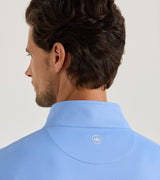 Peter Millar Perth Basketweave Performance Quarter-Zip Cottage Blue