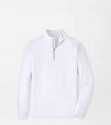 Peter Millar Perth Basketweave Performance Quarter-Zip White