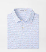 Peter Millar Featherweight Cornhole Performance Polo White