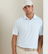 Peter Millar Featherweight Hoops Performance Jersey Polo White