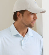 Peter Millar Featherweight Hoops Performance Jersey Polo White