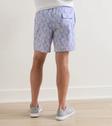 Peter Millar Sunset Palms Swim Trunk Bermuda Pink