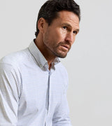 Peter Millar Rommel Performance Twill Sport Shirt Cloudy Blue