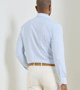Peter Millar Casey Performance Twill Sport Shirt Cottage Blue