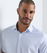 Peter Millar Baldwin Performance Poplin Sport Shirt Cottage Blue