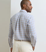 Peter Millar Milo Linen Sport Shirt Cloudy Blue