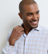 Peter Millar Milo Linen Sport Shirt Cloudy Blue