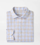 Peter Millar Milo Linen Sport Shirt Cloudy Blue