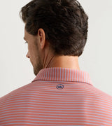 Peter Millar Keynote Performance Jersey Polo Faded Scarlet