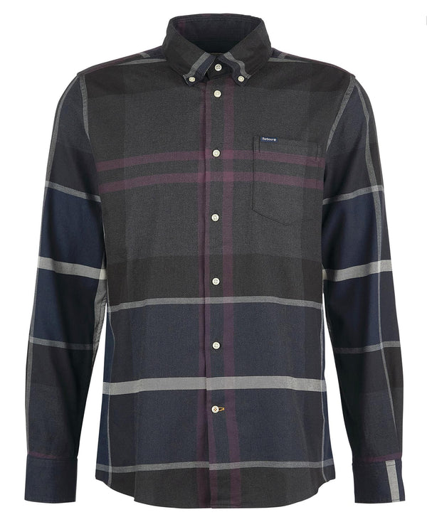 Barbour Dunoon Mens Tailored Shirt - Classic Black Slate