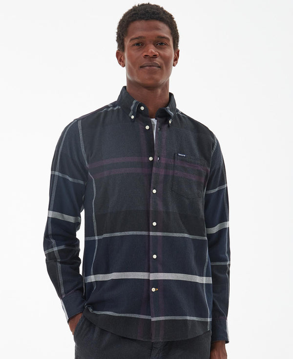 Barbour Dunoon Mens Tailored Shirt - Classic Black Slate