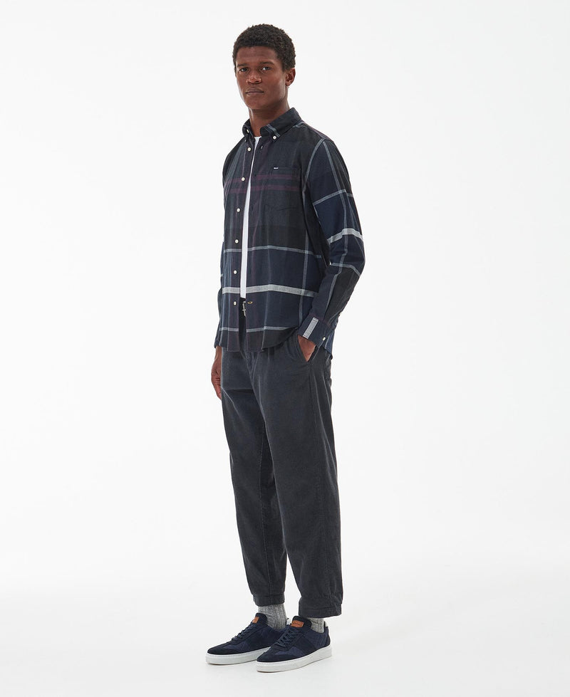 Barbour Dunoon Mens Tailored Shirt - Classic Black Slate