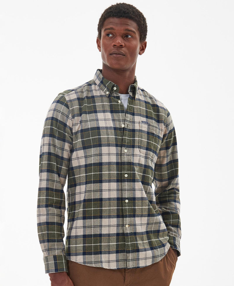 Barbour Kyeloch Tailored Shirt in Forest Mist