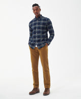 Barbour Ronan Tailored Check Shirt in Inky Blue