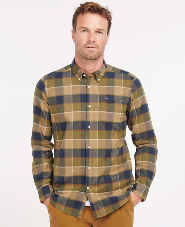 Barbour Valley Tailored Shirt in Stone