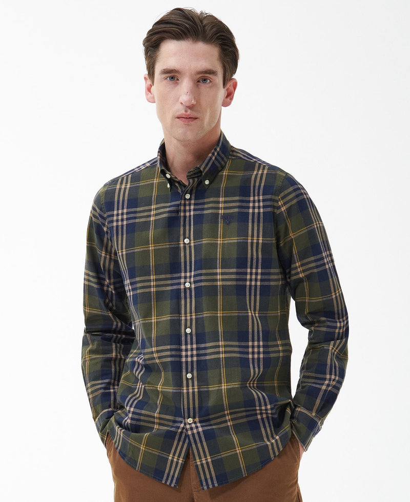 Barbour Edgar Tailored Shirt in Olive