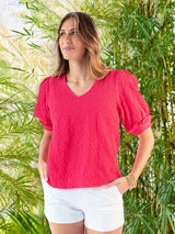 Mary Square Colette Top Pink