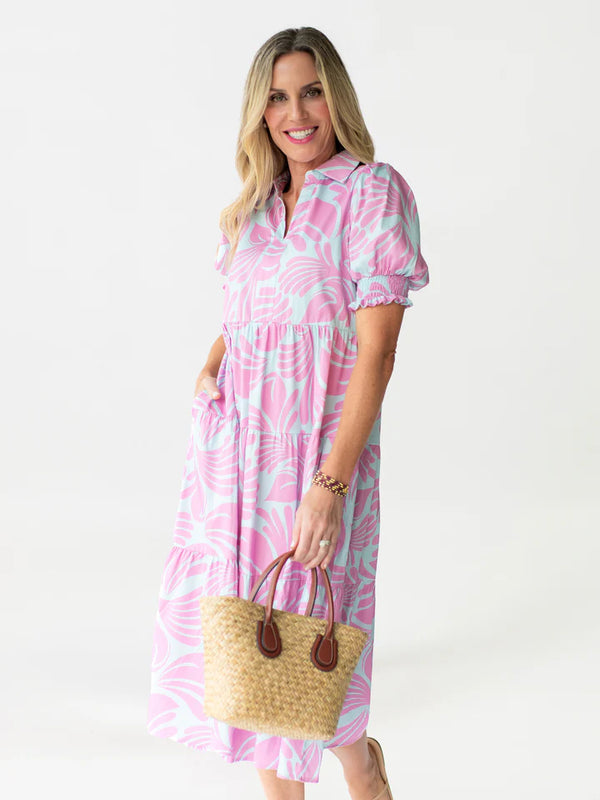 Mary Square Molly Dress Sail Away Blue
