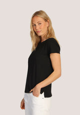 Dylan Short Sleeve Modern Crew Tee Black