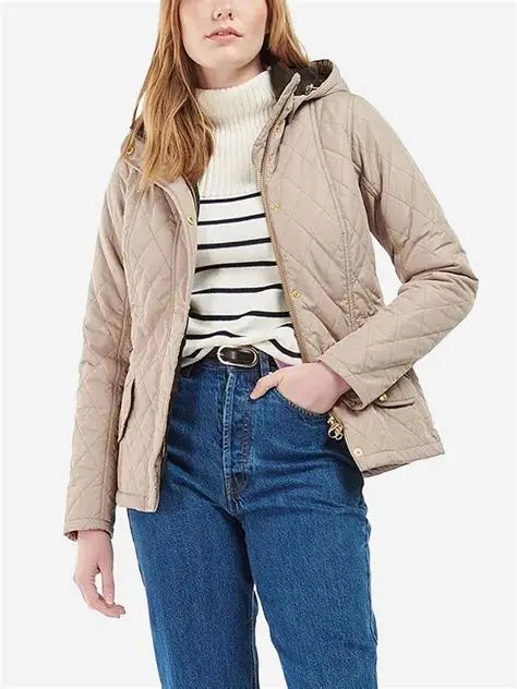 Barbour Millfire Quilted Jacket Beige
