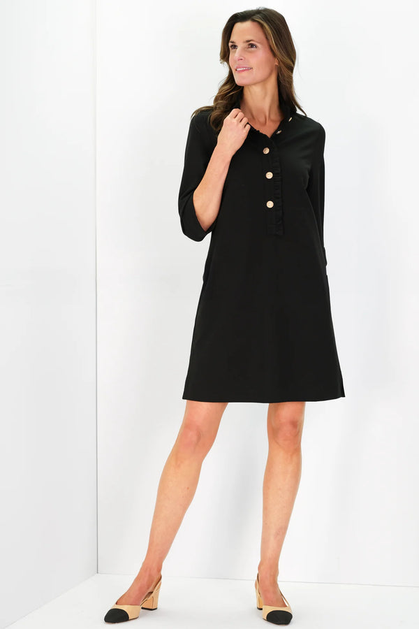 Duffield Lane Olive Dress Black Ponte