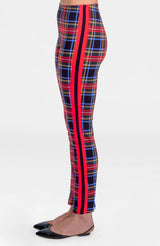 Gretchen Scott Pull on Pants - Stewart Plaid Black Multi