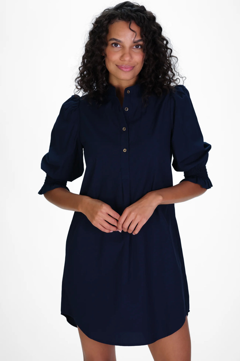 Duffield Lane Percy Popover Dress Navy Silky Oxford – Dan's Southern Prep