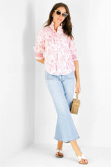 Duffield Lane Percy Popover Pink Floral Toile