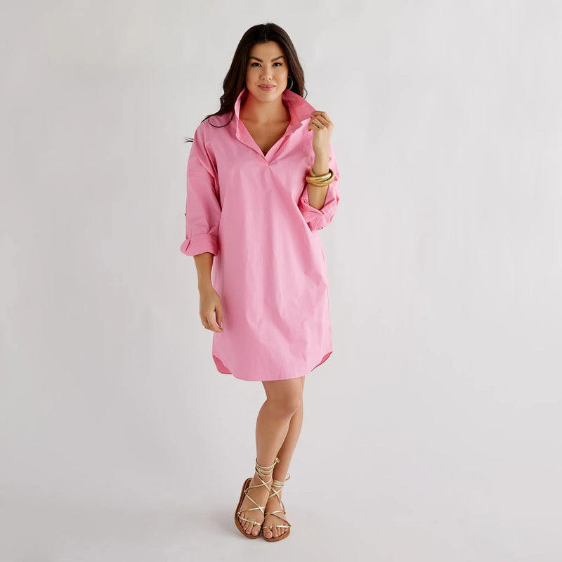 Caryn Lawn Preppy Star Dress Pink Caryn Lawn Preppy Star Dress Pink