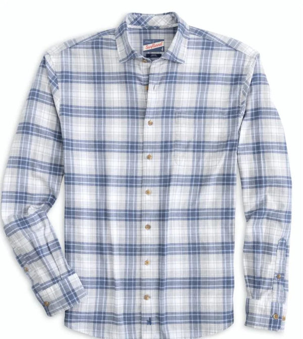 Johnnie-O Rory Hangin’ Out Performance Sleeve Shirt in Light Gray