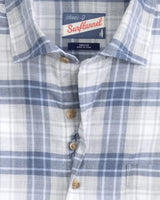 Johnnie-O Rory Hangin’ Out Performance Sleeve Shirt in Light Gray