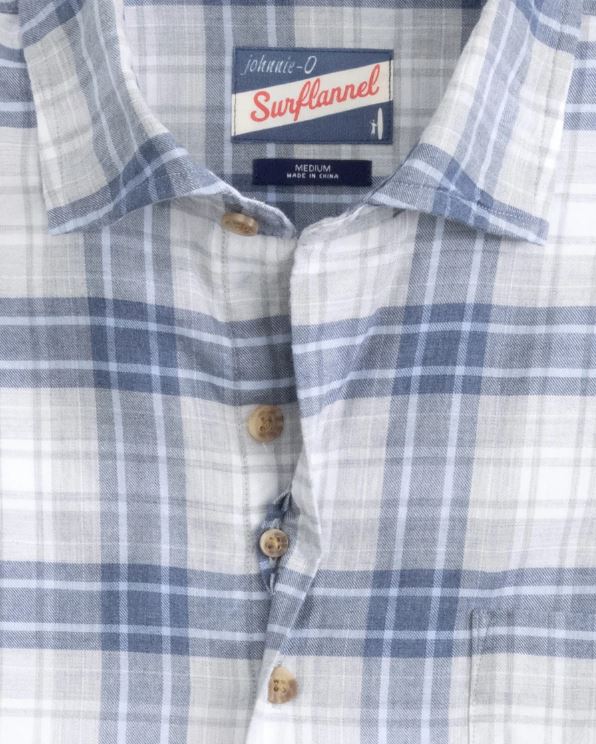 Johnnie-O Rory Hangin’ Out Performance Sleeve Shirt in Light Gray