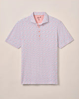 Johnnie-O Performance Jersey Polo - Razz Print Multi