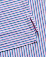 Johnnie-O Featherweight Performance Polo - Warwick Stripe Porto Pink