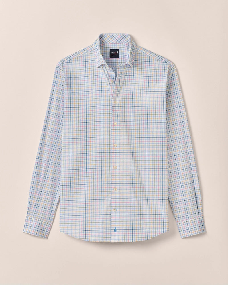Johnnie-O Performance Button Up Shirt - Singleton Lapis