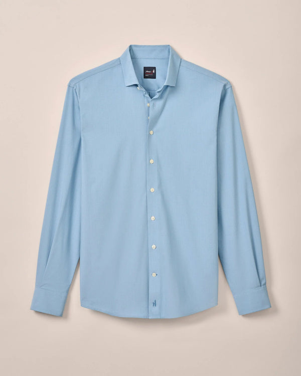 Johnnie-O Performance Button Up Shirt - Travis Laguna Blue