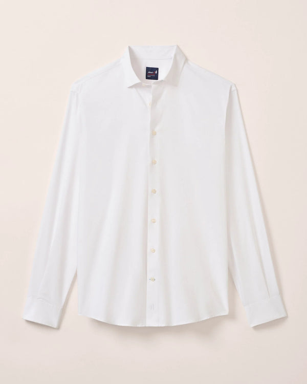 Johnnie-O Performance Button Up Shirt - Travis White