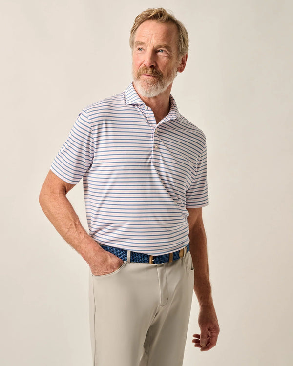Johnnie-O Performance Jersey Polo - Bronte Porto Pink