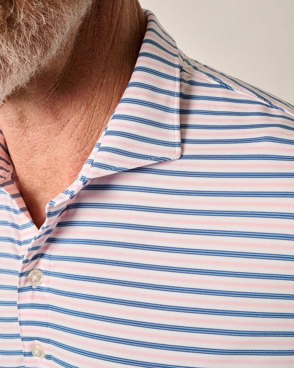 Johnnie-O Performance Jersey Polo - Bronte Porto Pink