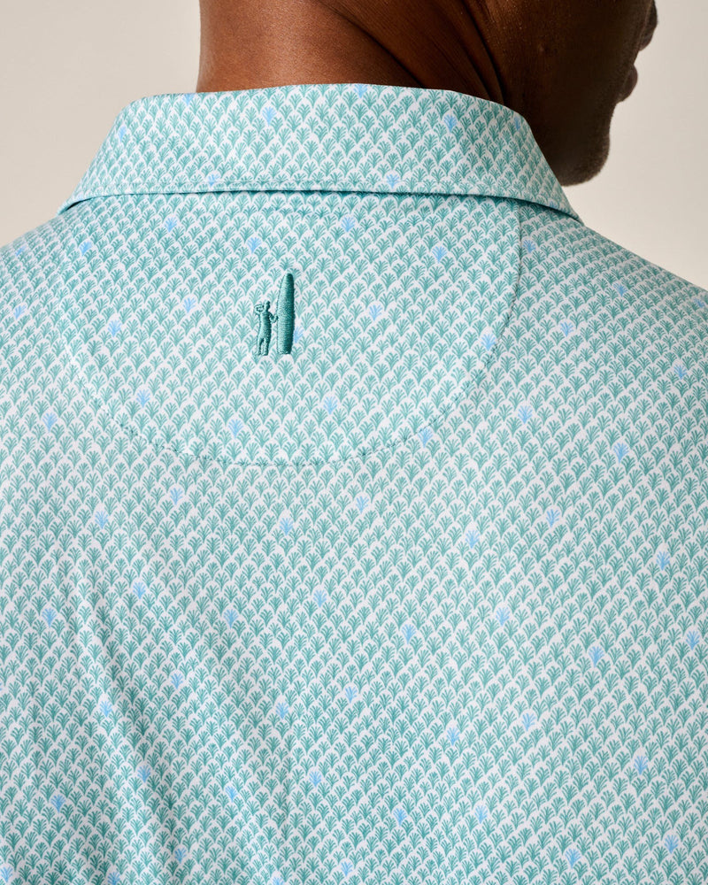 Johnnie-O Featherweight Performance Polo - Fernando Print Green Grass
