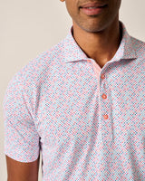 Johnnie-O Performance Jersey Polo - Razz Print Multi