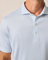 Johnnie-O Performance Jersey Polo - Tee Time Print Barrels Blue