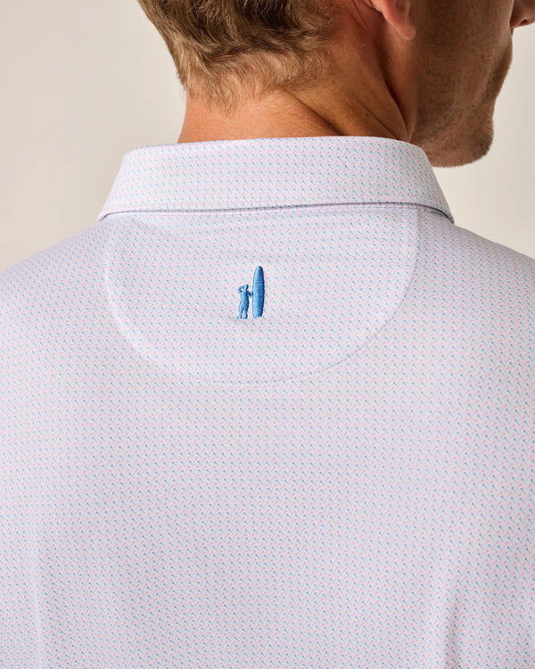 Johnnie-O Performance Jersey Polo - Tee Time Print Maliblu