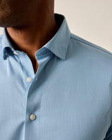 Johnnie-O Performance Button Up Shirt - Travis Laguna Blue