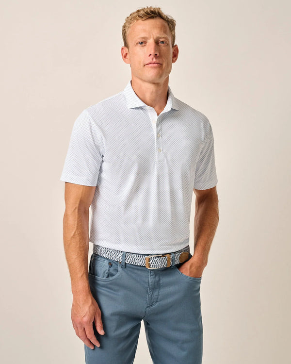 Johnnie-O Performance Mesh Polo - Cason Print Majorca