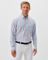 Johnnie-O Everyday Performance Button Down Shirt - Yosef Check Navy